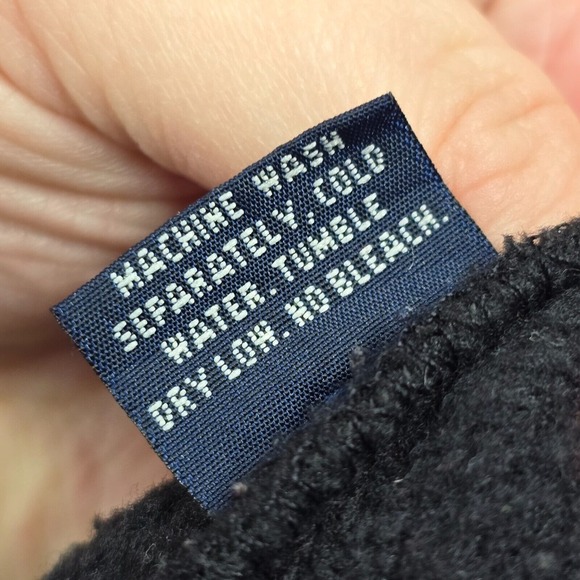 Guess Sweater Mens Medium Black‎ Red Fleece Spellout 1/4 Zip Vintage Y2K - Picture 7 of 13